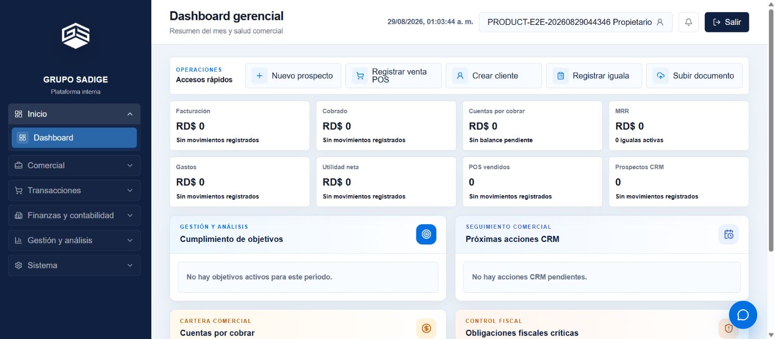 Imagen de SADIGE ERP